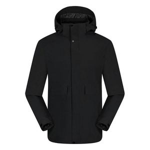 Design Men's Outdoor Performance Winter <b>Jacket</b> Fleece Lined Soft Shell Zipper Water Breathable Plus Size Blouson Printed - Product Image 3