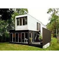 Maison préfabriquée pliable de luxe 2022 avec 3 chambres, en acier et panneaux sandwich, petite maison moderne