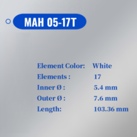 Mélangeur statique de colle MAH 05-17T pour applications industrielles en Chine, mini-mélangeur d'époxy, tube de mélange, embout de mélange pour robot automobile, fixation par baïonnette sécurisée