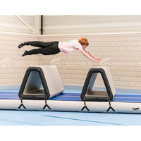 Pliable Gymnastique Gonflable Air Piste Voûte Cheval Obstacle Parkour Rouleau Tapis De Gymnastique Pliant Tapis