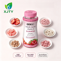 Gummies de collagène à marque privée OEM pour adultes : Soutien pour la santé des cheveux, de la peau et des ongles, antioxydant et soutien immunitaire, beauté et bien-être