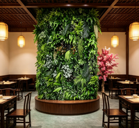 Haie artificielle en plastique de style urbain moderne et écologique pour jardin extérieur, mur végétal décoratif, plantes artificielles