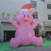 Prix d'usine, cochon gonflable géant pour la publicité