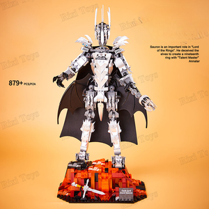 DK 6007 879 pz anello con Lorded Dark <span class=keywords><strong>signore</strong></span> figure di gioco Mech Sauroned Robot assemblare mattoncini giocattoli per bambini set di blocchi regalo per bambini - Product Image 3