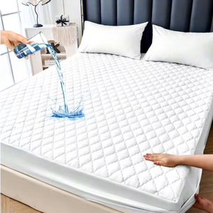 Protector de Colchón Acolchado <span class=keywords><strong>Impermeable</strong></span> y Transpirable con Revestimiento de TPU para Uso Doméstico y Hotelero - Product Image 1