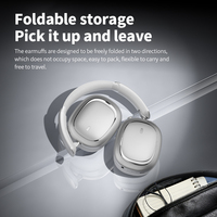 Cuffie Stereo HiFi Wireless con Cancellazione del Rumore ANC, Microfono Personalizzabile OEM, Design Leggero in Metallo, Impermeabili IPX4 5.5
