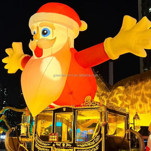 Noël personnalisé géant Led lumière dessin animé père noël publicité conception <span class=keywords><strong>gonflable</strong></span> pour les événements pour la porte extérieure - Product Image 2