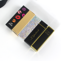 Petit emballage en carton de beauté avec logo personnalisé Brillant à lèvres Boîte cosmétique Papier cadeau Produit personnalisé de luxe pas cher Guangdong LX