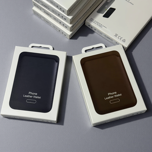 Vente en gros directe usine : Étui portefeuille magnétique robuste en cuir pour cartes, compatible iPhone 15, 14, 13, 12, 17, 16 Pro Max, avec boîte - Product Image 1