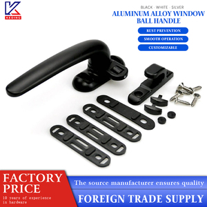 Modern Silver Black Aluminum <strong>Window</strong> Lever with Smooth Operation and Easy Installation for Apartment Sliding <strong>Windows</strong> - Product Image 4