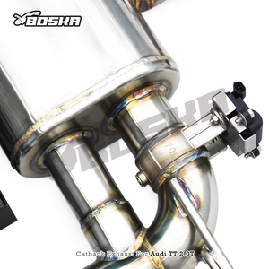 ท่อไอเสียแบบ Catback พร้อมวาล์วเก็บเสียงสำหรับ Audi TT/TTS 2.0T ปี 2010-2019 ยี่ห้อ Boska ทำจากสแตนเลส ปลายท่อสีฟ้าไหม้ - Product Image 5