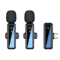 Microphone à revers sans fil 2025 nouveau design avec connecteur de type C pour la vidéo et la conférence en direct
