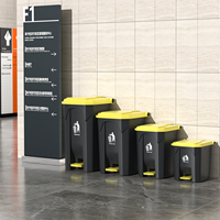 YYN Vente en gros Poubelles à pédale en plastique PP 20L 30L Conteneur à déchets