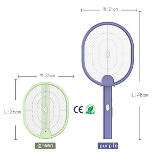 Raquette électrique anti-moustiques LED rechargeable multifonctionnelle légère avec longue durée de vie de la batterie - Product Image 4