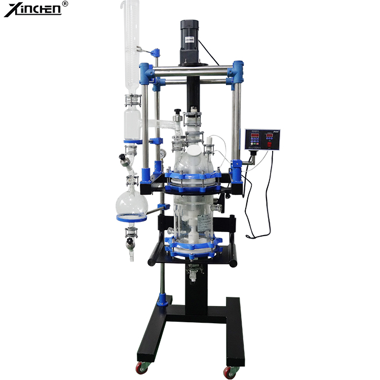 Jacketed Glass Reactor Filtration Crystallization Crystallizer