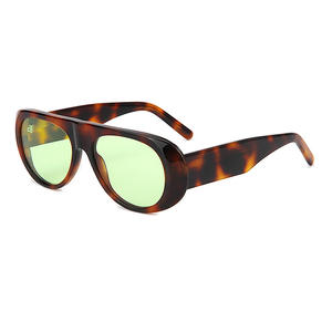 Lunettes de soleil carrées pour femmes, design italien, protection environnementale, vintage, polarisées, vision nocturne, légères, beige, rétro - Product Image 3