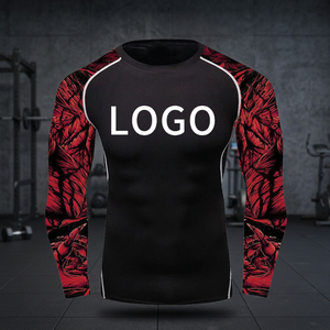 Camiseta de compresión de manga larga para BJJ, Grappling, MMA, Jiu Jitsu, No-Gi, UFC, UPF50+, transpirable, antibacteriana y ecológica - Product Image 3