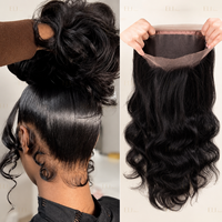 Perruque Lace Front HD 13x6 en Cheveux Humains, Perruque en Cheveux Naturels avec Cuticules Alignées, Perruque Frontale HD Lace, Perruques Full Lace 360 en Cheveux Birmans Naturels