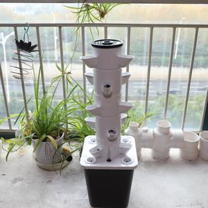 Sistema de Cultivo Hidropónico al por Mayor, Mini Torre de Jardín Vertical para Cultivo en Interiores y Exteriores, con Niveles y Orificios para Plantar Hierbas y Vegetales - Product Image 1