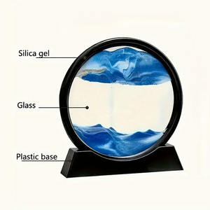 Commercio all'ingrosso 3d Sandscape in movimento clessidra cornice mare sabbia arte decorazione <span class=keywords><strong>regalo</strong></span> 3d in movimento sabbia - Product Image 3