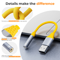 USB-auf-3,5-mm-Kopfhöreranschluss-Adapter, USB-Soundkarte, externer Audio-Adapter, Plug-and-Play für PC, Laptop, Lautsprecher, Gaming