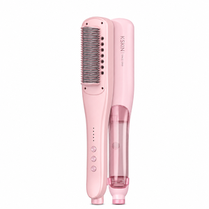 Brosse lissante chauffante professionnelle pour cheveux crépus, usage domestique - Product Image 1