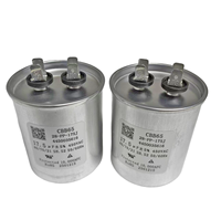 Condensateur de démarrage de moteur CRD CBB65 17,5 µF 450 VCA, condensateur à film polypropylène métallisé pour climatiseur HVAC, compresseur, moteur AC