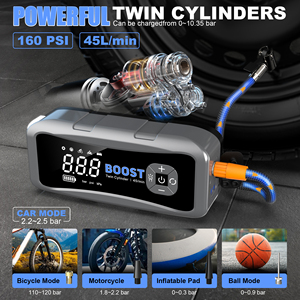 Câble de Démarrage 12V pour Voiture avec Gonfleur de Pneus à Charge Rapide Italie, Accessoires Tout-Terrain de Récupération pour Camion, Courant de Pointe 6000A - Product Image 3