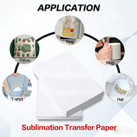 10 Hojas de Papel de Transferencia Térmica por Sublimación A4 para Impresora de Inyección de Tinta, para Camisetas, Telas, Ropa, Poliéster, Algodón, Fundas de Teléfono