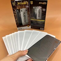 Kaca Tempered Privasi untuk iPhone 18 17 16 15 Pro Max 14 Plus 13 12 OG ESD Aluminium Tinggi Anti-statis Anti-SPY Pelindung Layar