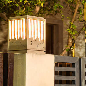 Lampadaire d'<span class=keywords><strong>extérieur</strong></span> en métal et acrylique, nouveau style zen chinois, pour jardin, villa, cour, étanche, vente en gros pour projets - Product Image 3
