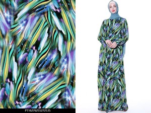 Tùy Chỉnh Trừu Tượng In Drapable Rayon Thời Trang Dệt Vải Oeko Tex Tiêu Chuẩn 100 Chứng Nhận Vải - Product Image 5