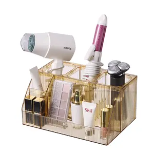 Desktop hair dryer curling iron storage rack