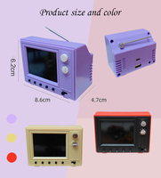 Nouveauté : Accessoires pour maison de poupée 1:12, modèles de télévision jouables, jouets miniatures, mini-téléviseur portable, accessoires pour maison de poupée