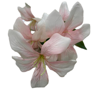 Buket Bunga Lily Sutra Buatan Tangan 3 Tangkai dari Golden Supplier, Bunga Realistis untuk Rumah, Natal, Wisuda