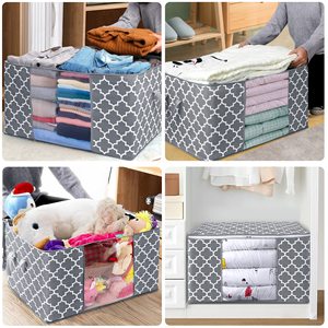 Sac de rangement pliable pour couettes, oreillers, couvertures et literie – Idéal pour les couettes King/Queen – Vente en gros - Product Image 6