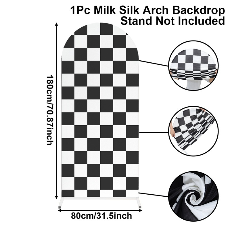 Black and white checkered