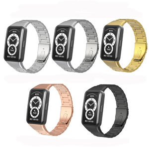 Bracelet de montre en acier inoxydable pour <span class=keywords><strong>huawei</strong></span> <span class=keywords><strong>band</strong></span> <span class=keywords><strong>6</strong></span>/honour <span class=keywords><strong>6</strong></span> Bracelet de montre en métal pour <span class=keywords><strong>huawei</strong></span> <span class=keywords><strong>band</strong></span> <span class=keywords><strong>6</strong></span> <span class=keywords><strong>pro</strong></span> Bracelet de montre intelligente - Product Image 1