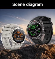 Montre connectée GPS HT53 2026, écran IPS 1,46 pouces, batterie 650 mAh, appels Bluetooth, étanchéité IP68, boussole, lampe de poche, assistant vocal, montre de sport d'extérieur pour hommes