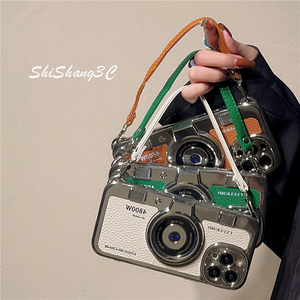 แฟชั่นย้อนยุคโซ่กล้องไฟฟ้าป้องกั<span class=keywords><strong>น</strong></span><span class=keywords><strong>รอย</strong></span>ขีดข่วนเคสโทรศัพท์สี่เหลี่ยมสําหรับ iPhone 15 Pro Max เคส - Product Image 4