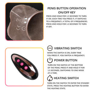 Teleskop-Rotations-Stick-Dildo Vibrator Sexspielzeug für Damen realistischer großer dunkelbrauner Dildo - Product Image 6