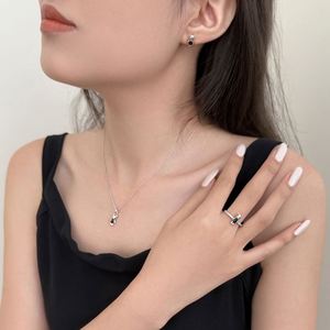 Dylam <b>Cute</b> Charm Design Fashion Jewelry Rhodium Plated 925 Silver 5A Zirconia <b>Bear</b> Shape Stud Earrings for Daily Wear Life - Product Image 2