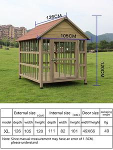 Müşteri sık büyük açık ahşap köpek kulübesi lüks büyük köpekler için sürdürülebilir inşaat baskı desen ile Pet <span class=keywords><strong>House</strong></span> - Product Image 2