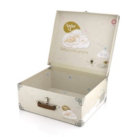 Ensemble de boîtes cadeaux personnalisées écologiques en carton rigide pour bébés, chaussettes, chaussures, vêtements, valises pour nouveau-nés