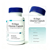Capsules de nettoyage intestinal de 15 jours, complément alimentaire, capsules de nettoyage à base de plantes, OEM ODM, étiquette privée