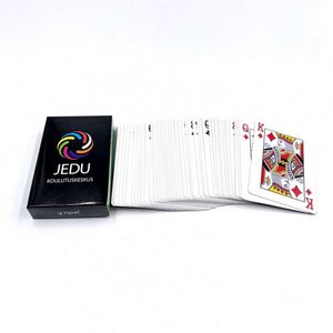 Cartes de jeu personnalisées avec logo OEM, prix bas, cartes de poker publicitaires en plastique, cartes à jouer en papier - Product Image 1