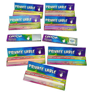 Papel de liar con diseño moderno y colorido, tamaño king size, para cigarrillos, con cupón de descuento personalizado y función de raspar. - Product Image 1