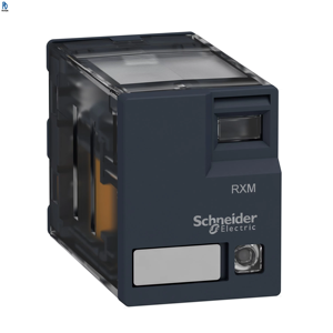 Relé de Potencia Rxm4ab3bd, Bobina de 24 V, Capacidad de Conmutación de 8 A, Cuatro Polos de Doble Tiro, Contactos de Plata, Relé Harmony Serie Rxm - Product Image 1
