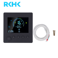 Termostato Inteligente WiFi RKHK con Pantalla LED a Color, Cable Sensor de 3 Metros para Hotel, Apartamento, Sala de Estar