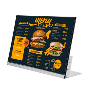 Menú Digital LCD de Alta Calidad de 23.8 Pulgadas con CMS Basado en la Nube <span class=keywords><strong>para</strong></span> Uso en Tiendas Minoristas, Centros Comerciales, Aeropuertos y Metro - Oferta por <span class=keywords><strong>Tiempo</strong></span> Limitado - Product Image 1